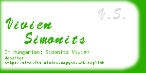 vivien simonits business card